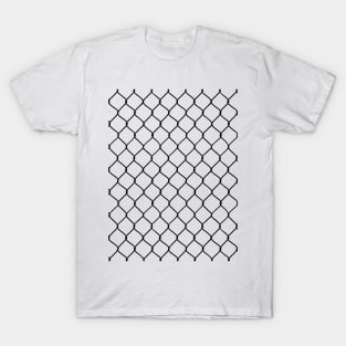 Chain Link Fence (Black) T-Shirt